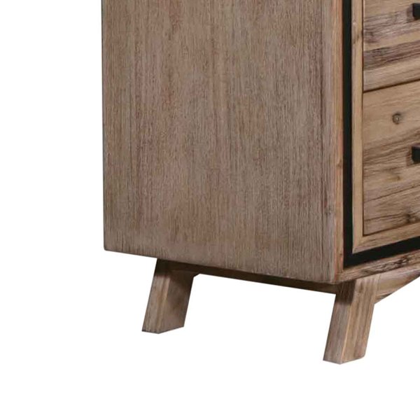 4 Pieces Bedroom Suite King Size Silver Brush in Acacia Wood Construction Bed, Bedside Table & Tallboy - V43-BDS-SSH-4PC-TBY-K 4 Pieces Bedroom Suite King Size Silver Brush in Acacia Wood Construction Bed, Bedside Table & Tallboy - Image 7