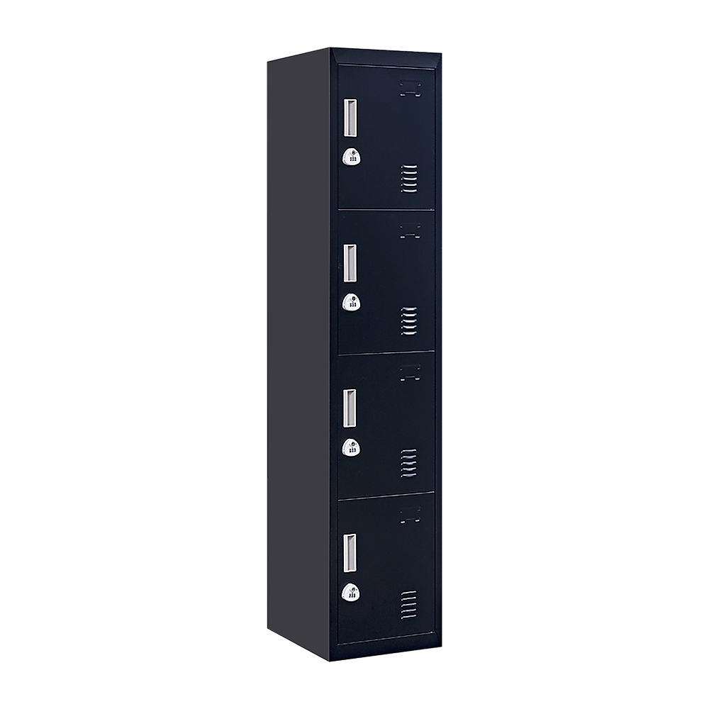 4-Door Vertical Locker for Office Gym Shed School Home Storage - V63-832561 4-Door Vertical Locker for Office Gym Shed School Home Storage - Image 4