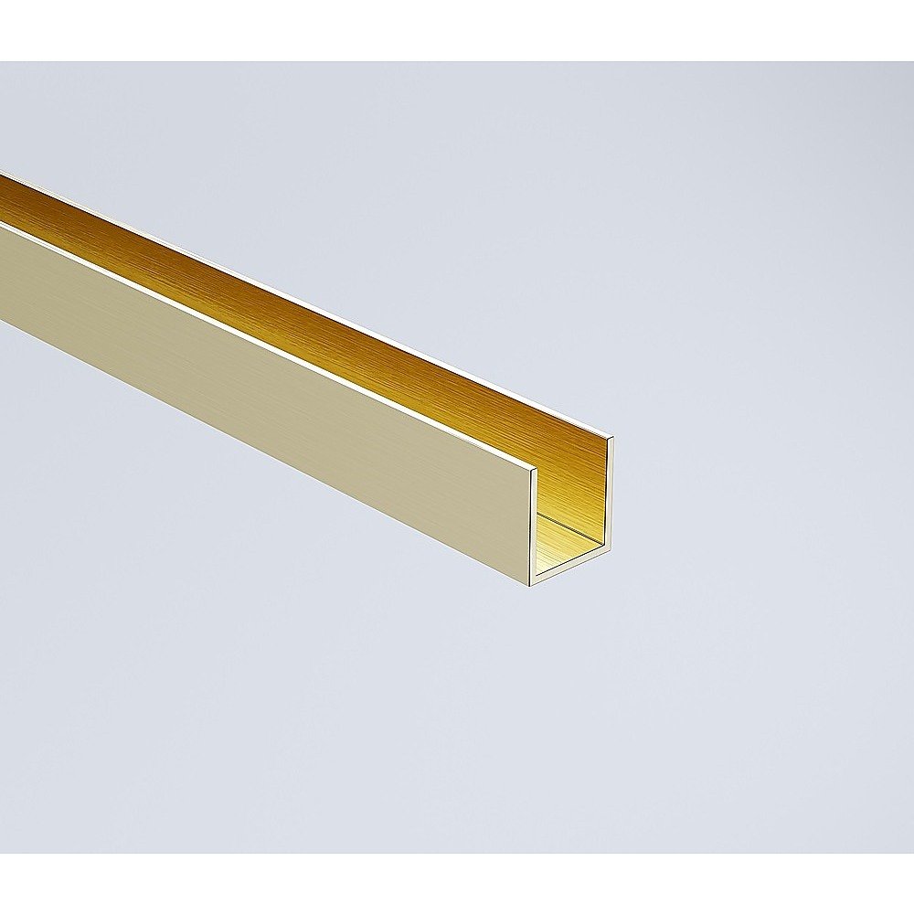 110cm Wall to Wall Frameless Shower Screen – Gold Wall Channel , SS Hinges & Round Knob Handle - V63-859551 110cm Wall to Wall Frameless Shower Screen – Gold Wall Channel , SS Hinges & Round Knob Handle - Image 4