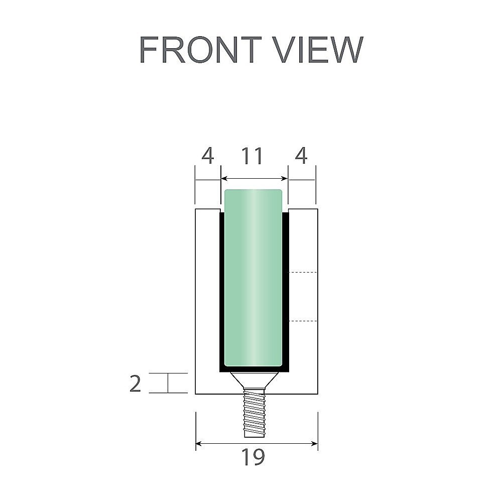 110x70cm Corner Frameless Shower Screen with Chrome U-Brackets and Floor U-Bracket and SS Hinges, Round Knob Handle - V63-867691 110x70cm Corner Frameless Shower Screen with Chrome U-Brackets and Floor U-Bracket and SS Hinges, Round Knob Handle - Image 9