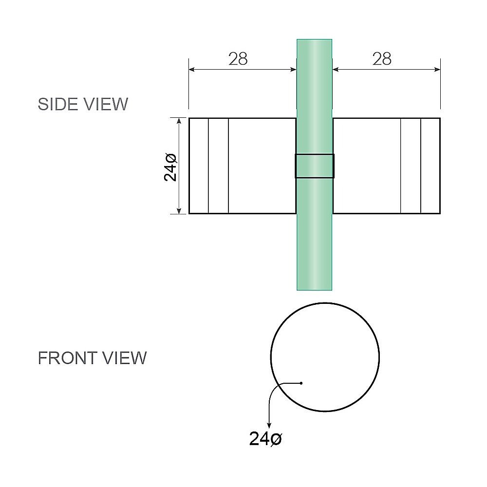 110x70cm Corner Frameless Shower Screen with Chrome U-Brackets and Floor U-Bracket and SS Hinges, Round Knob Handle - V63-867691 110x70cm Corner Frameless Shower Screen with Chrome U-Brackets and Floor U-Bracket and SS Hinges, Round Knob Handle - Image 19