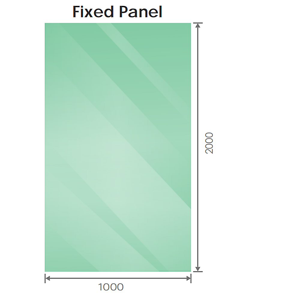 110x100cm Corner Frameless Shower Screen with Gold U-Brackets and Floor U-Bracket and SS Hinges, Round Knob Handle - V63-868491 110x100cm Corner Frameless Shower Screen with Gold U-Brackets and Floor U-Bracket and SS Hinges, Round Knob Handle - Image 5
