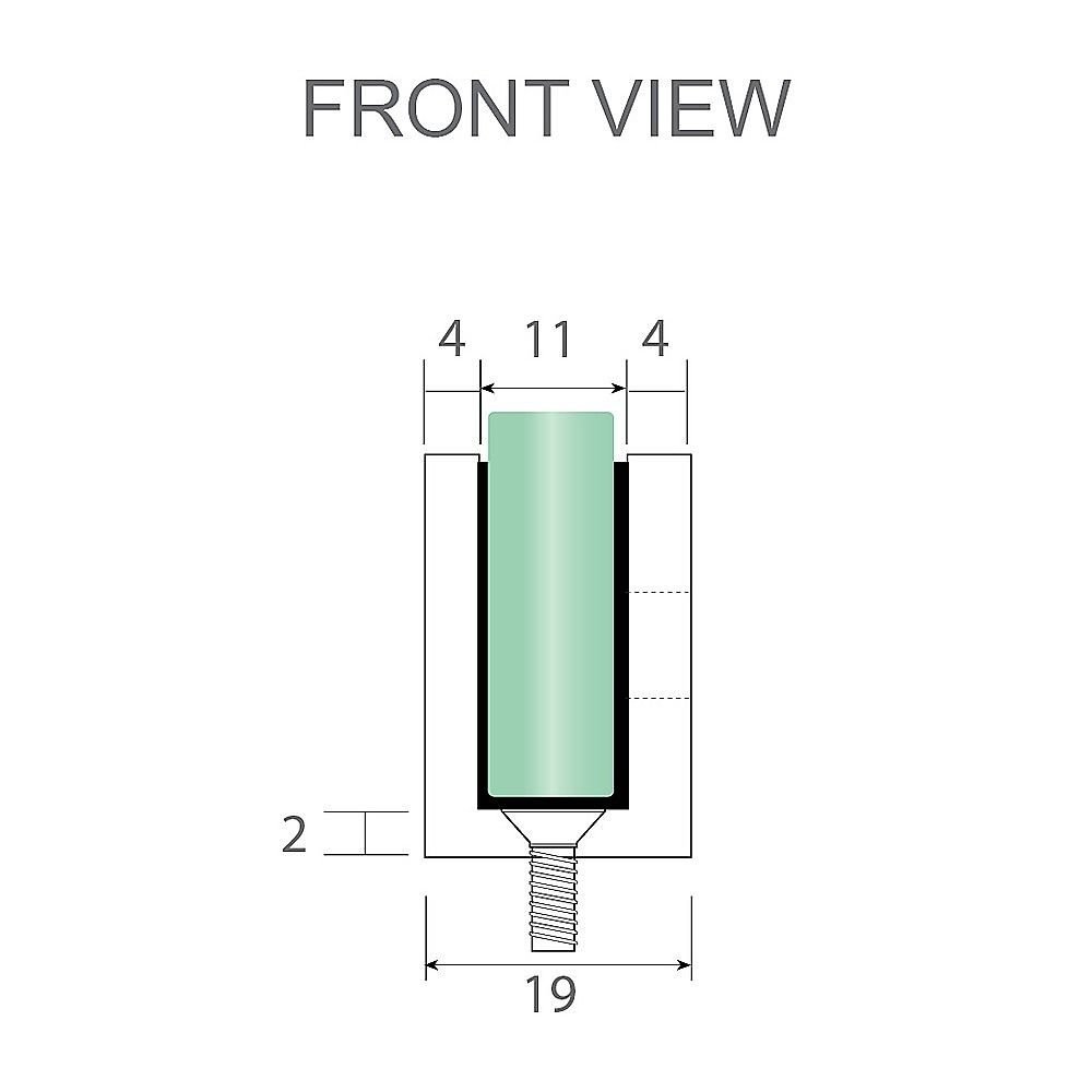 110x100cm Corner Frameless Shower Screen with Gold U-Brackets and Floor U-Bracket and SS Hinges, Round Knob Handle - V63-868491 110x100cm Corner Frameless Shower Screen with Gold U-Brackets and Floor U-Bracket and SS Hinges, Round Knob Handle - Image 9