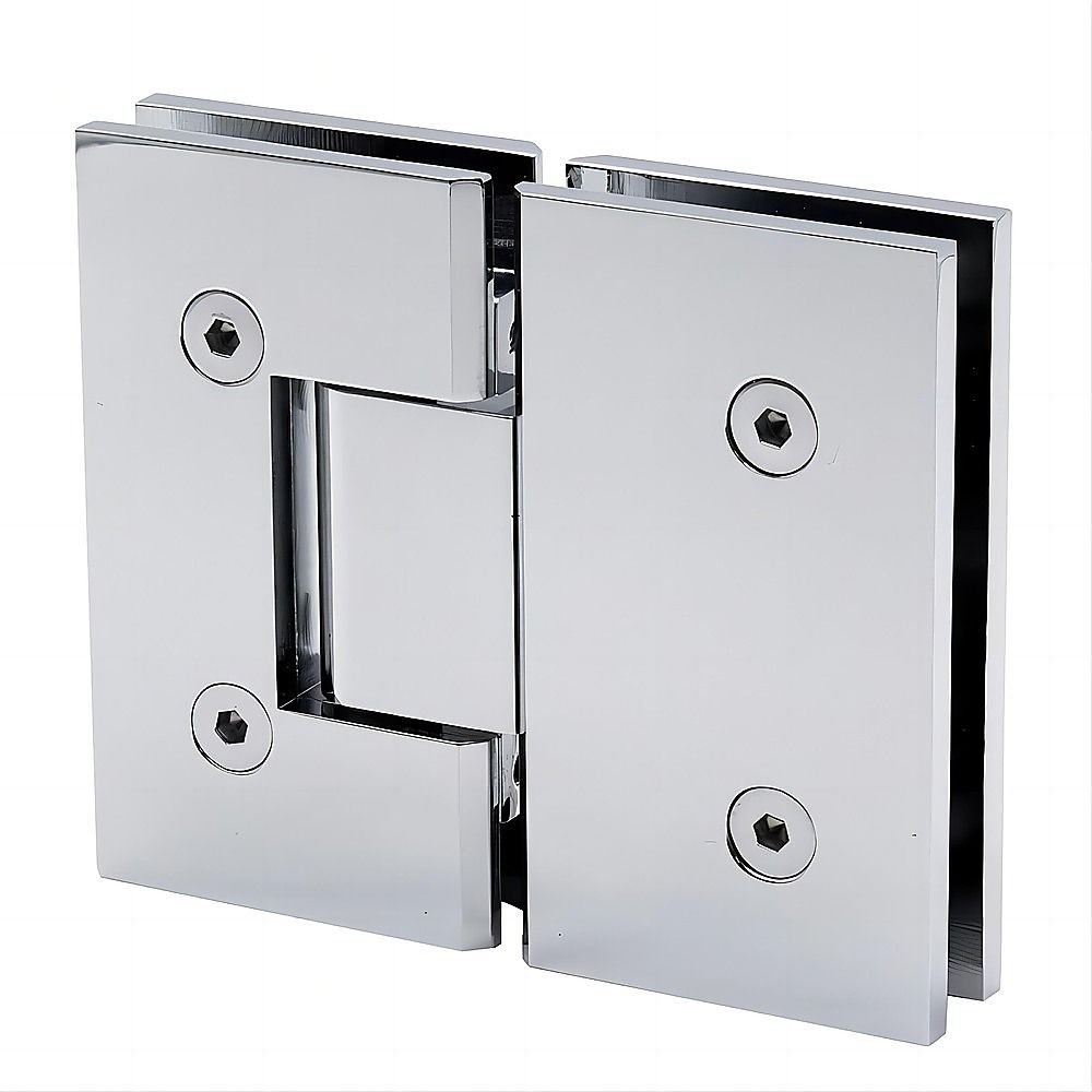 110x110cm Chrome Corner Frameless Shower Screen with Wall Channel and Floor Channel Brackets, Stainless Steel Hinges & Square Knob Handle - V63-889041 110x110cm Chrome Corner Frameless Shower Screen with Wall Channel and Floor Channel Brackets, Stainless Steel Hinges & Square Knob Handle - Image 13