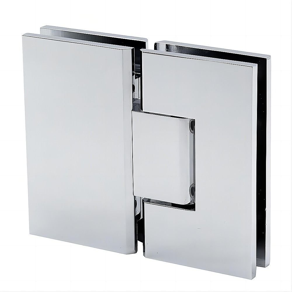 110x70cm Chrome Corner Frameless Shower Screen with Wall Channel and Floor Channel Brackets, Stainless Steel Hinges & Round Knob Handle - V63-890701 110x70cm Chrome Corner Frameless Shower Screen with Wall Channel and Floor Channel Brackets, Stainless Steel Hinges & Round Knob Handle - Image 11