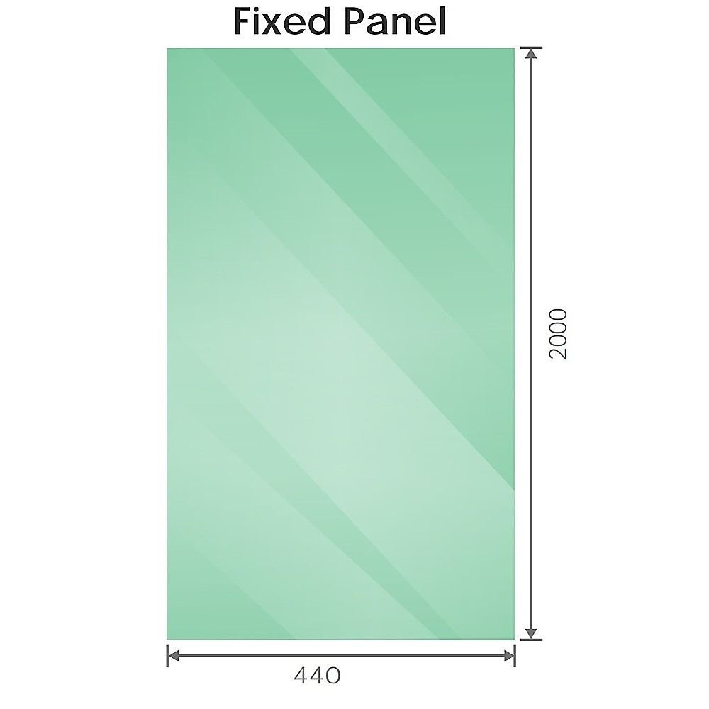 90cm Frameless Diamond Shower Screen – Gunmetal U-Brackets with SS Hinges & Square Double Pull Handle - V63-910911 90cm Frameless Diamond Shower Screen – Gunmetal U-Brackets with SS Hinges & Square Double Pull Handle - Image 4