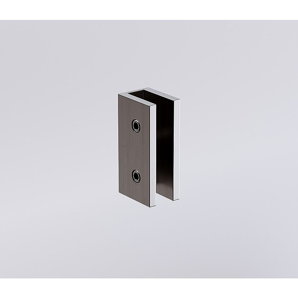 90cm Frameless Diamond Shower Screen – Gunmetal U-Brackets with SS Hinges & Square Double Pull Handle - V63-910911 90cm Frameless Diamond Shower Screen – Gunmetal U-Brackets with SS Hinges & Square Double Pull Handle - Image 14