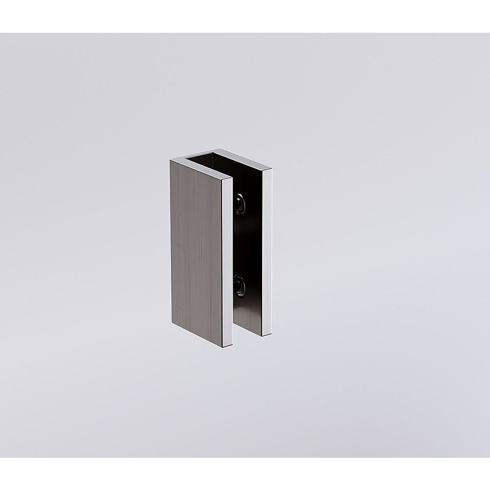 90cm Frameless Diamond Shower Screen – Gunmetal U-Brackets with SS Hinges & Square Double Pull Handle - V63-910911 90cm Frameless Diamond Shower Screen – Gunmetal U-Brackets with SS Hinges & Square Double Pull Handle - Image 15