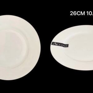 bulk 24 Round Dinner Plate White 26cm