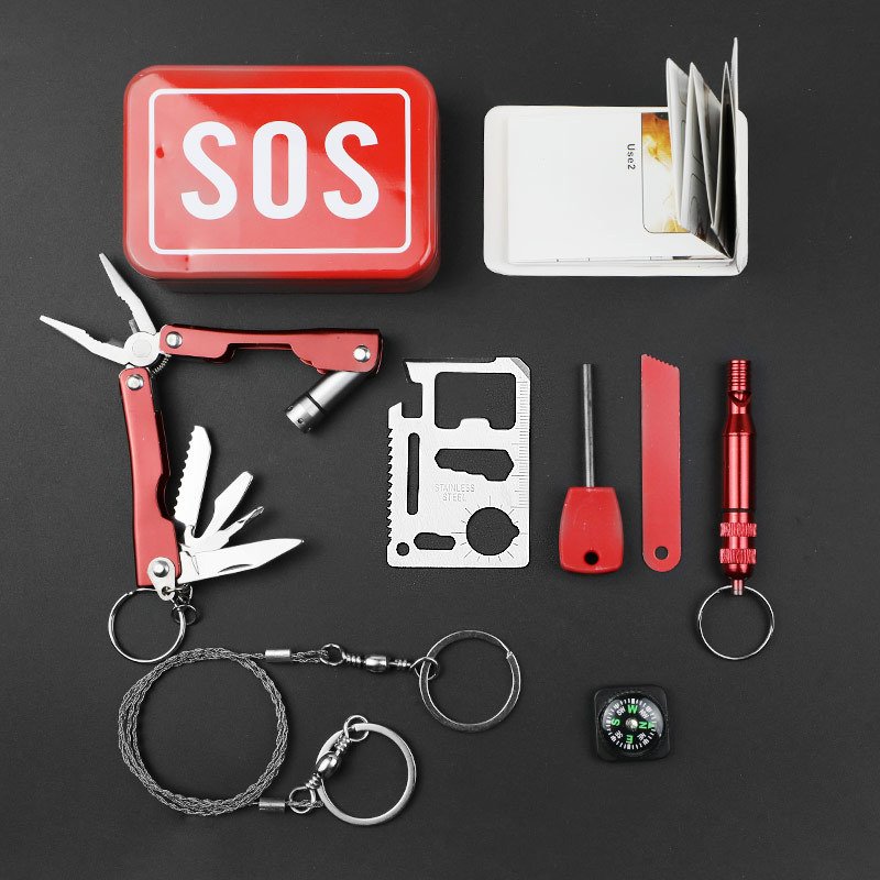 Compact SOS Survival Kit - 194 g Emergency Multi-Tool Set for Outdoor Adventures - V888-ELOSUNG28433 Compact SOS Survival Kit - 194 g Emergency Multi-Tool Set for Outdoor Adventures - Image 2