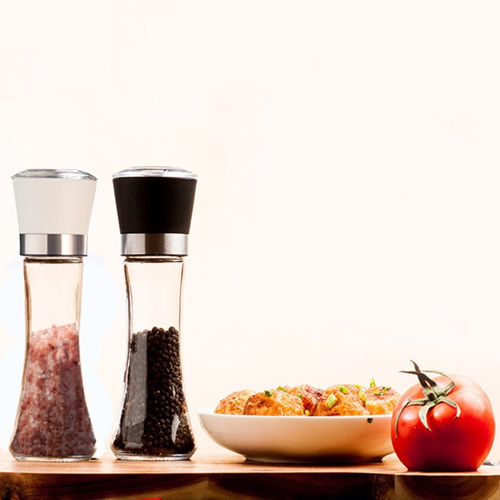 1 Pcs Salt And Pepper Grinder,Stainless Steel Sea Salt And Pepper Grinder,Glass Salt And Pepper Shakers,Refillable Sea Salt Shakers,Salt Grinder Refillable,Easy Clean Glass Grinders Black - V1189-LWWAL-20260401-06687 1 Pcs Salt And Pepper Grinder,Stainless Steel Sea Salt And Pepper Grinder,Glass Salt And Pepper Shakers,Refillable Sea Salt Shakers,Salt Grinder Refillable,Easy Clean Glass Grinders Black - Image 4