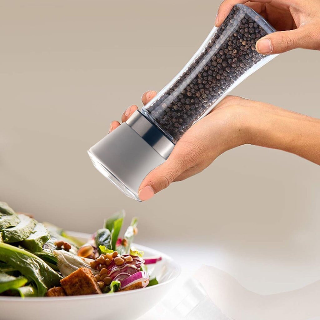 1 Pcs Salt And Pepper Grinder,Stainless Steel Sea Salt And Pepper Grinder,Glass Salt And Pepper Shakers,Refillable Sea Salt Shakers,Salt Grinder Refillable,Easy Clean Glass Grinders Black - V1189-LWWAL-20260401-06687 1 Pcs Salt And Pepper Grinder,Stainless Steel Sea Salt And Pepper Grinder,Glass Salt And Pepper Shakers,Refillable Sea Salt Shakers,Salt Grinder Refillable,Easy Clean Glass Grinders Black - Image 5