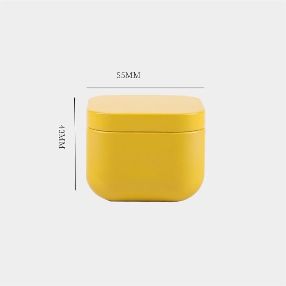 Tea box - Square tin container, tea caddy, metal candy box - V1189-WXF-260203-00109 Tea box - Square tin container, tea caddy, metal candy box - Image 2