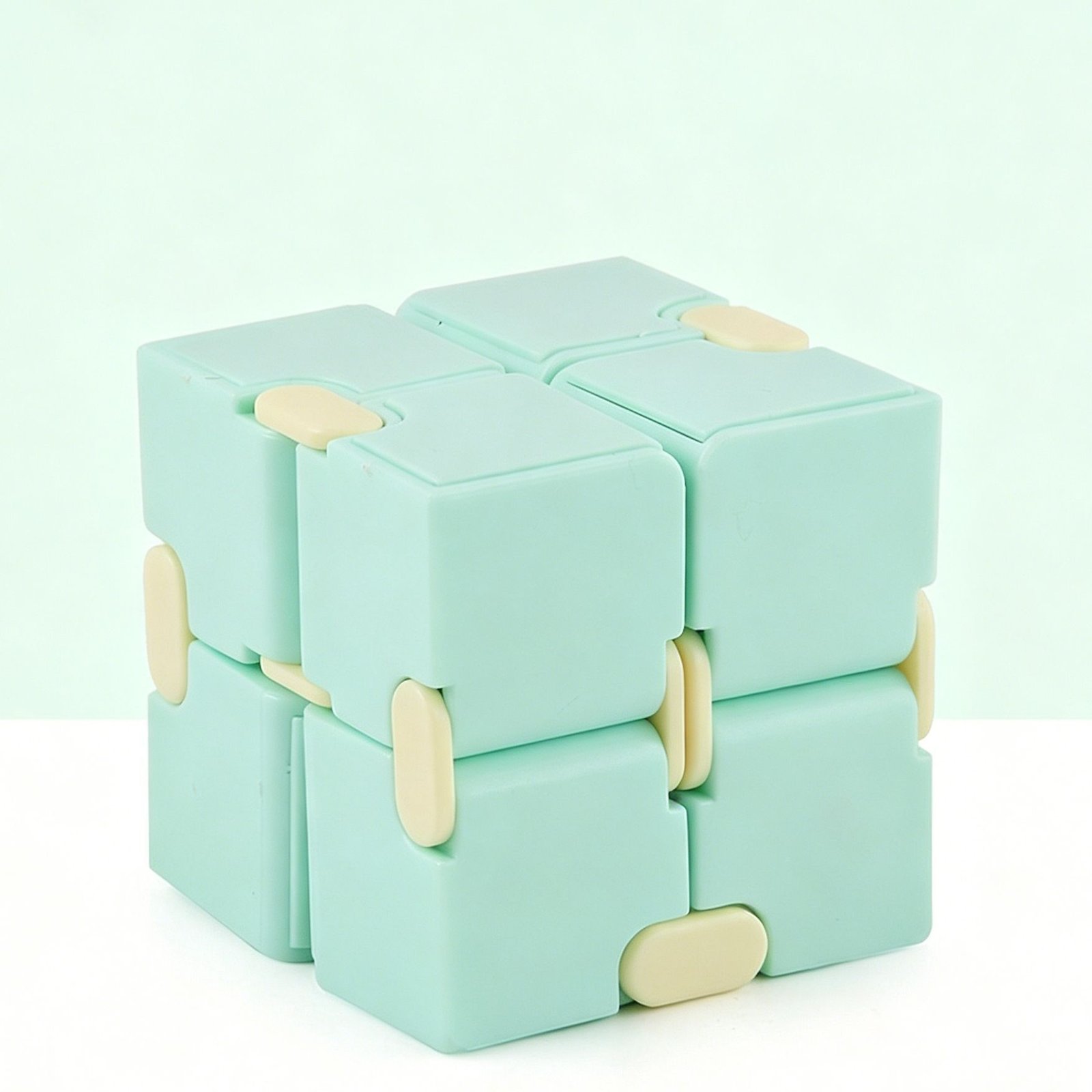 2pk Pastel Green & Yellow Infinity Fidget Cube