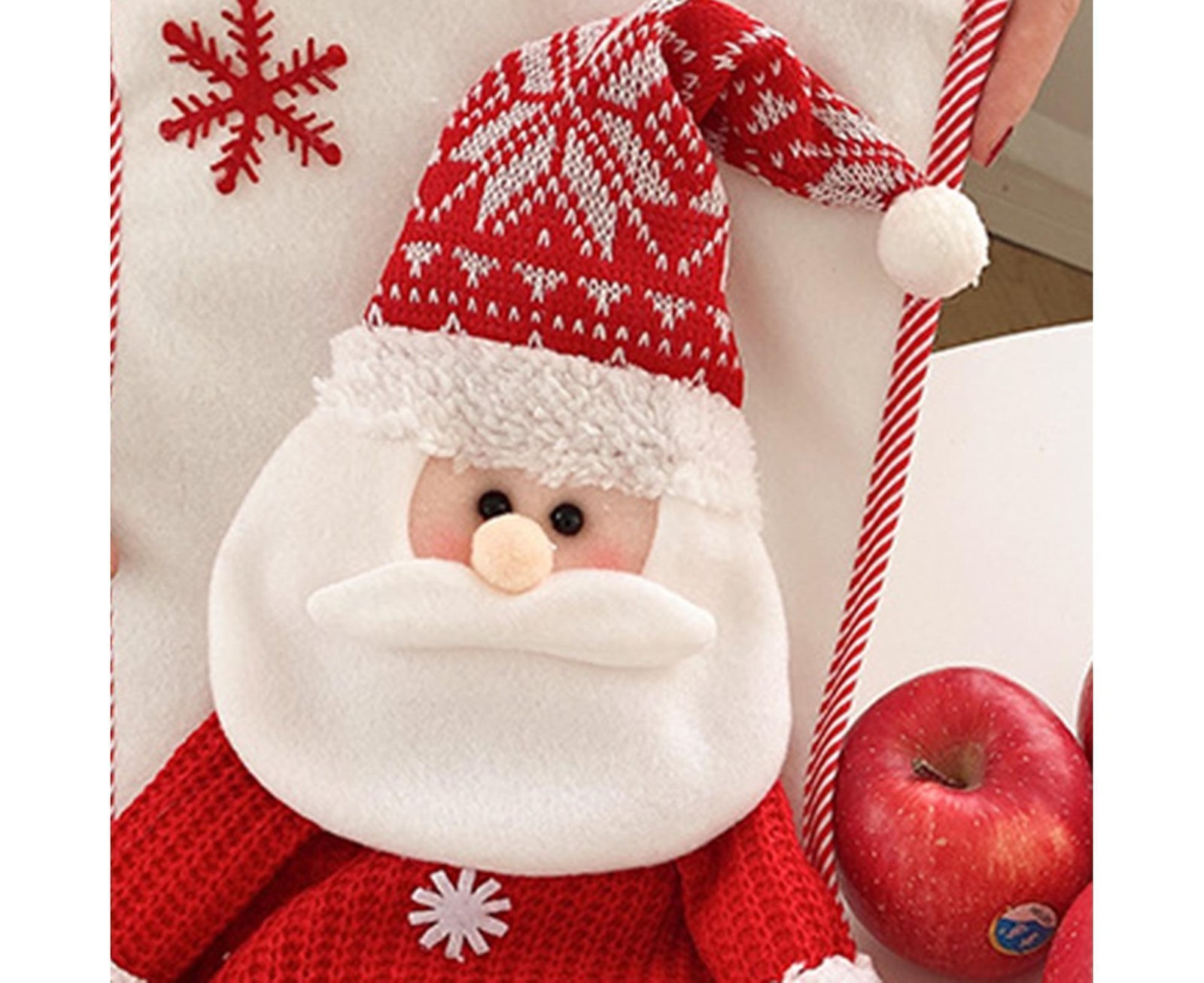 Large Capacity Xmas Stocking-White - V1263-JX-581 Large Capacity Xmas Stocking-White - Image 5