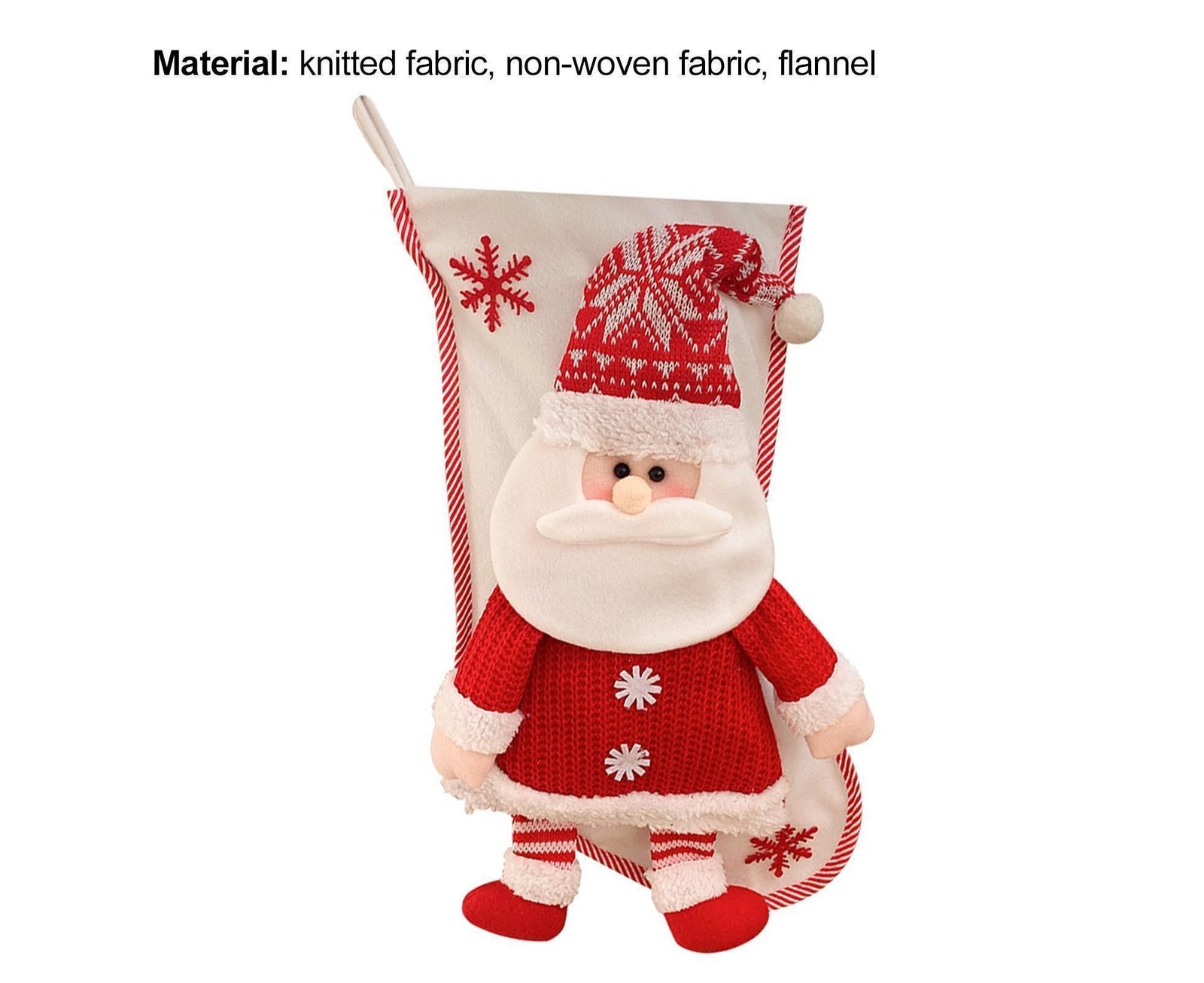 Large Capacity Xmas Stocking-White - V1263-JX-581 Large Capacity Xmas Stocking-White - Image 6