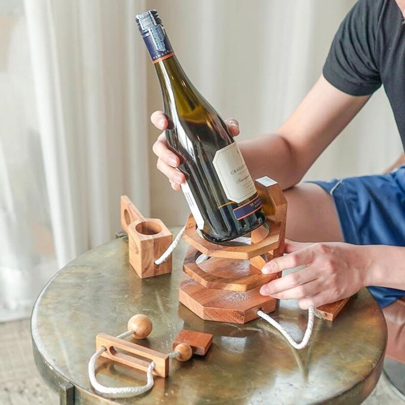Wine Stopper Lock Puzzle - Party Puzzle- cant drink it until you crack the lock-party fun - V277-WSLP Wine Stopper Lock Puzzle - Party Puzzle- cant drink it until you crack the lock-party fun - Image 5