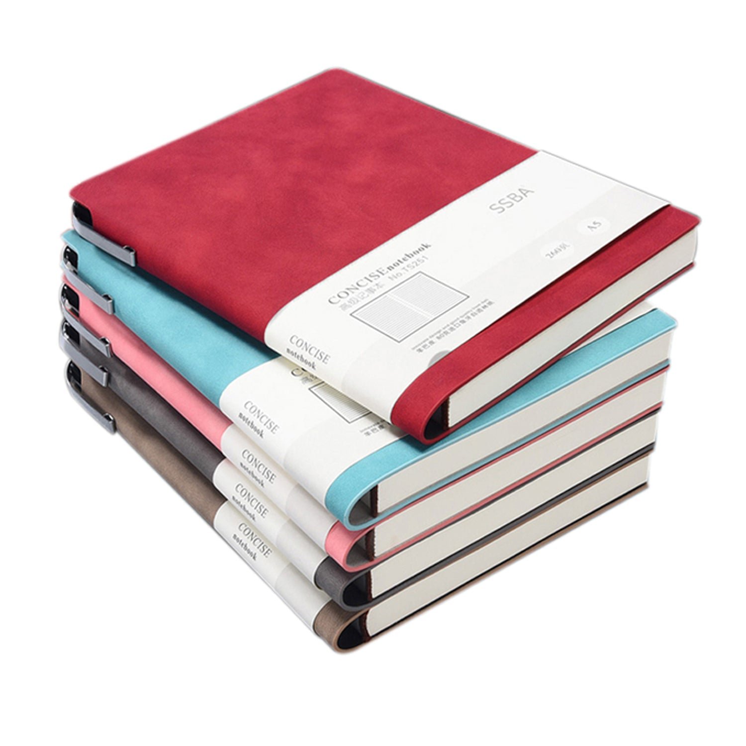 A5 200 Pages Fashion Glued PU Leather Cover Journal Travel Notebook Travellers Diary(Khaki) - V462-P-17-04 A5 200 Pages Fashion Glued PU Leather Cover Journal Travel Notebook Travellers Diary(Khaki) - Image 2