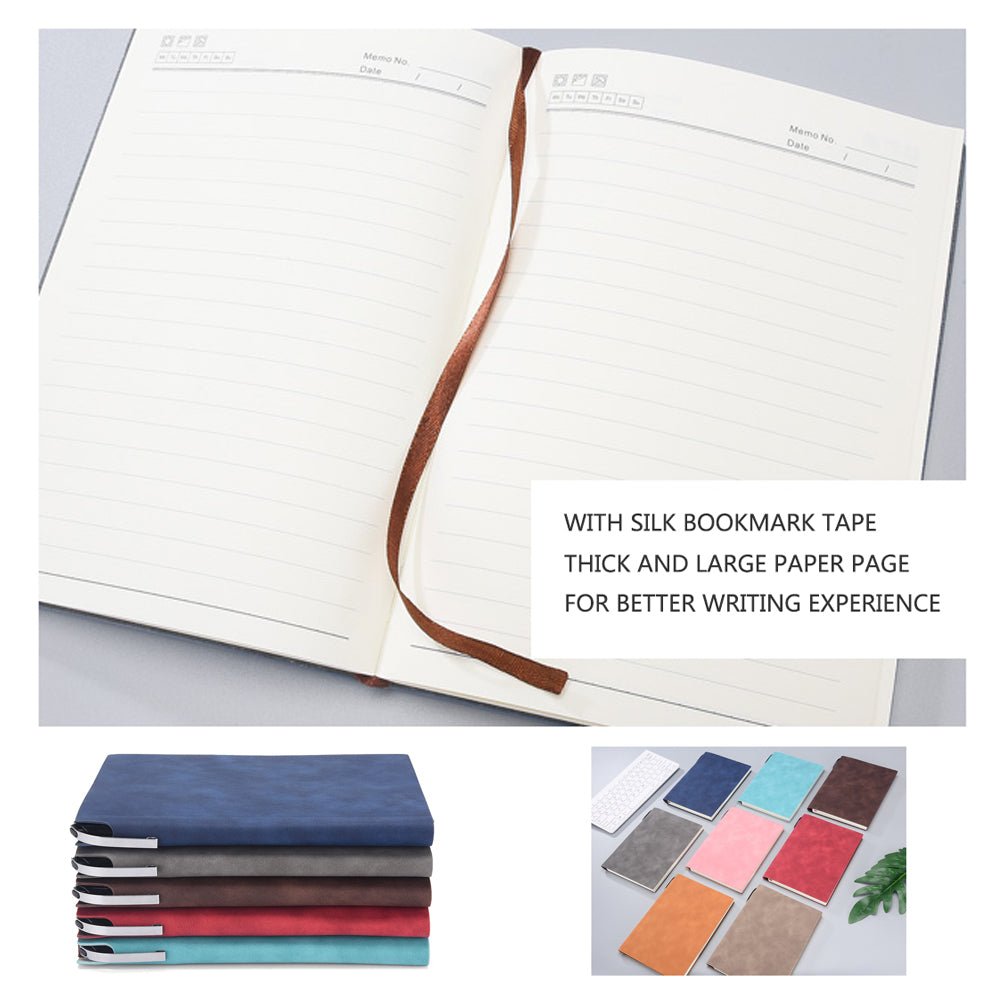 A5 200 Pages Fashion Glued PU Leather Cover Journal Travel Notebook Travellers Diary(Khaki) - V462-P-17-04 A5 200 Pages Fashion Glued PU Leather Cover Journal Travel Notebook Travellers Diary(Khaki) - Image 5
