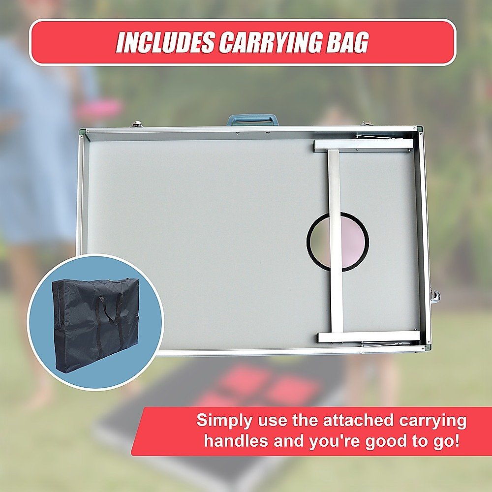 Bean Bag Toss Cornhole Game Set Aluminium Frame Portable Design - V63-821073 Bean Bag Toss Cornhole Game Set Aluminium Frame Portable Design - Image 8