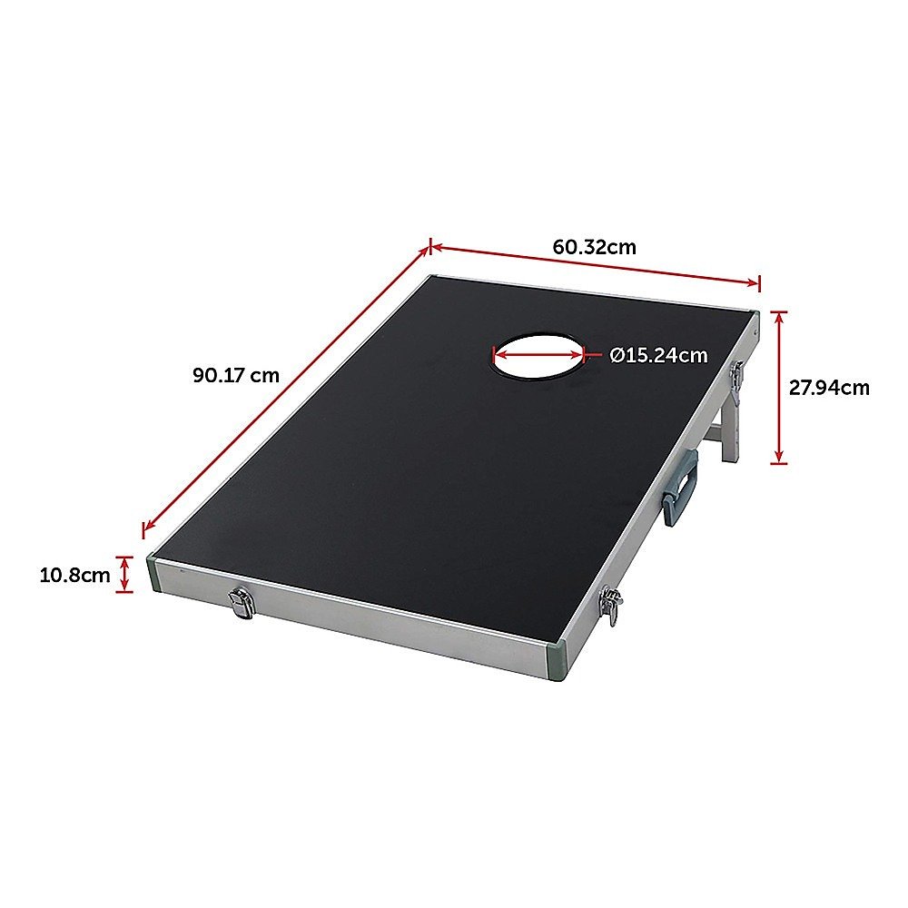 Bean Bag Toss Cornhole Game Set Aluminium Frame Portable Design - V63-821073 Bean Bag Toss Cornhole Game Set Aluminium Frame Portable Design - Image 12