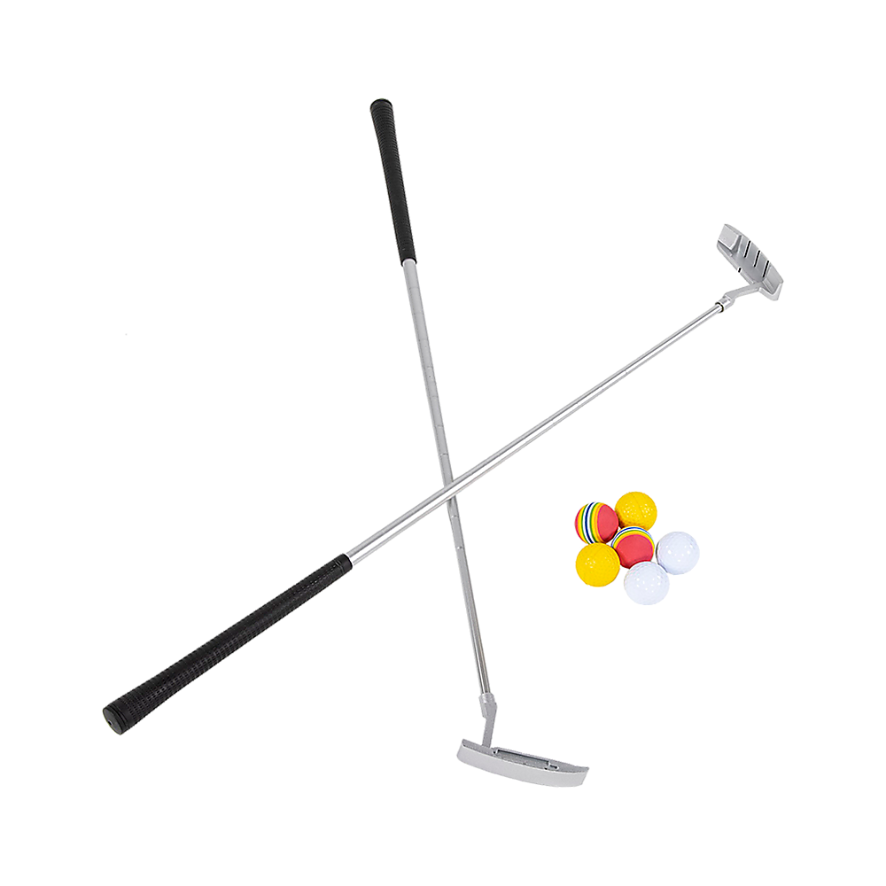 Golf Beer Pong Game Toy Set Green Golf Putting Matt with 2 Putters, 6 Balls - V63-835971 Golf Beer Pong Game Toy Set Green Golf Putting Matt with 2 Putters, 6 Balls - Image 4