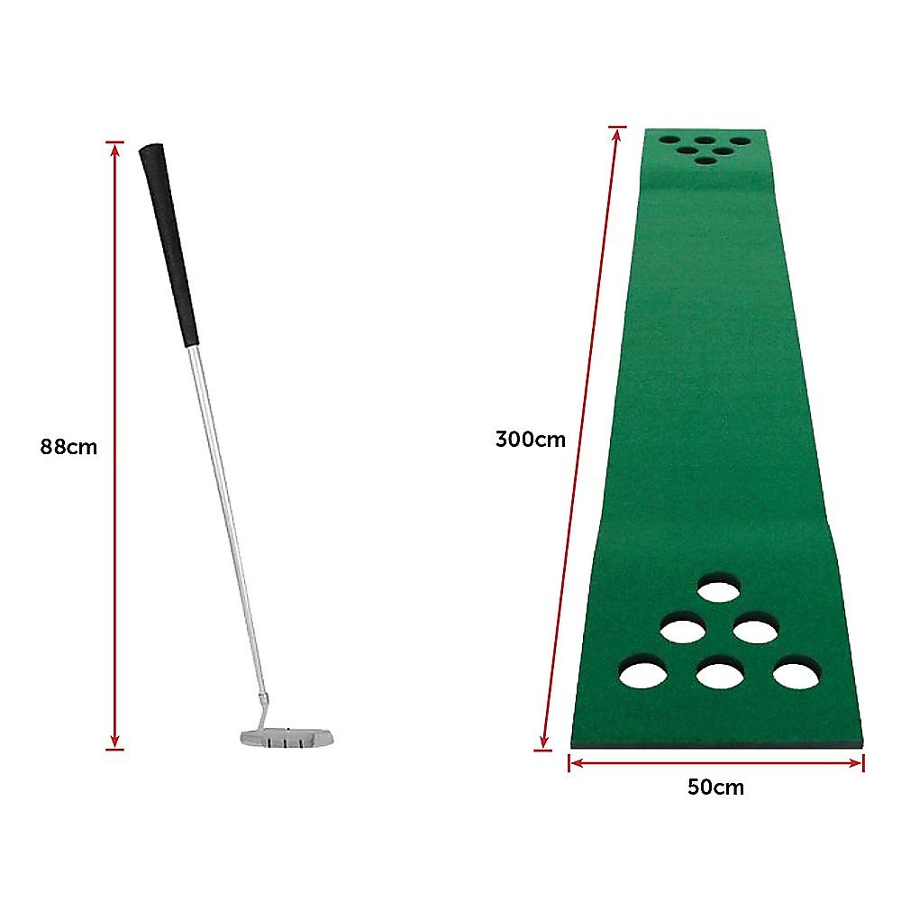 Golf Beer Pong Game Toy Set Green Golf Putting Matt with 2 Putters, 6 Balls - V63-835971 Golf Beer Pong Game Toy Set Green Golf Putting Matt with 2 Putters, 6 Balls - Image 12