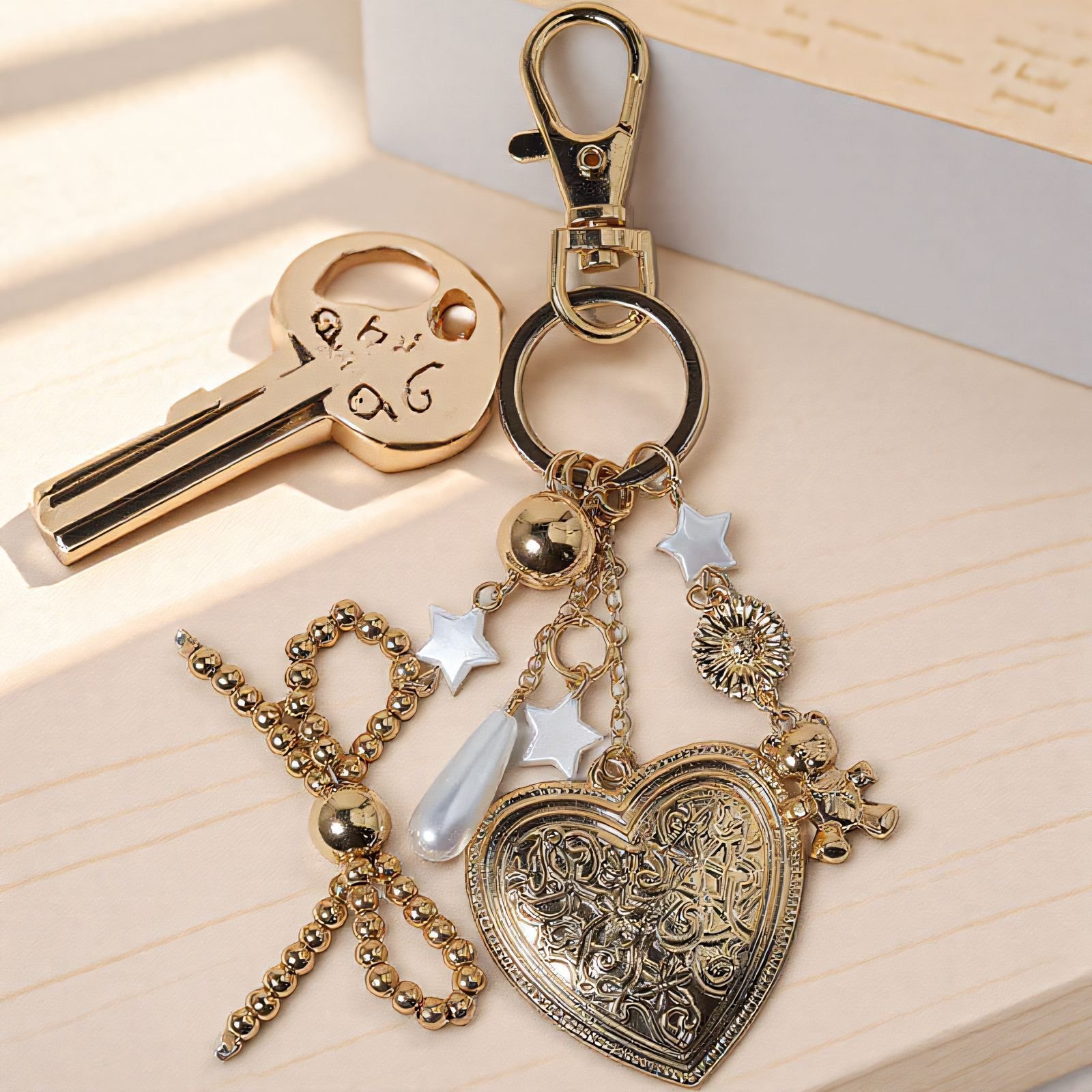 #3544 Bohemian Vintage Metal Keychain Bag Charm - Handcrafted Lucky Ethnic Bag Styling Accessory & Mother's Day Gift - V888-ELOSUNG49603 #3544 Bohemian Vintage Metal Keychain Bag Charm - Handcrafted Lucky Ethnic Bag Styling Accessory & Mother's Day Gift - Image 2