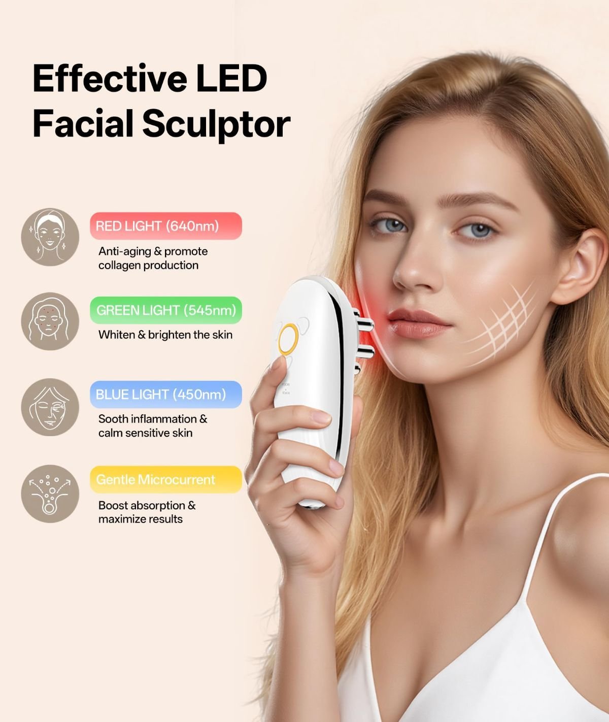 Body Sculpting Machine with Red Light Therapy for Face & Body, Cupping Therapy, Electric Cellulite Massage Tool with 2 Cups, Gift for Women - Black - Size 14cm - V1107-110-39652-BLK-14CM Body Sculpting Machine with Red Light Therapy for Face & Body, Cupping Therapy, Electric Cellulite Massage Tool with 2 Cups, Gift for Women - Black - Size 14cm - Image 5