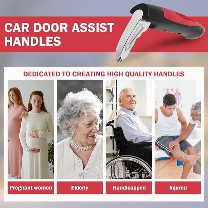 2 pcs Car Support Handles for Elderly, Emergency Hammer, Vehicle Door Handle Assistance, Blue - V1188-MS-325-0080 2 pcs Car Support Handles for Elderly, Emergency Hammer, Vehicle Door Handle Assistance, Blue - Image 4