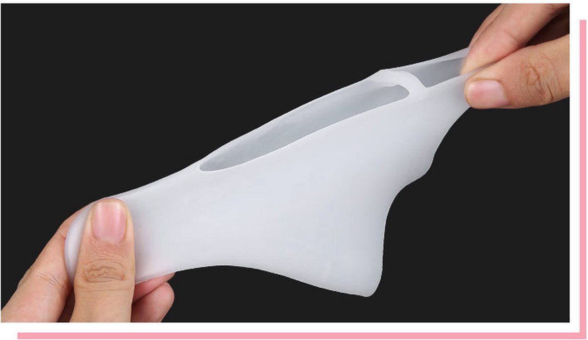 Silicone Gel Sock Toe Corrector | Toe Separator | Hallux Valgus | Straighten Big Toe | Shock Absorbing | Gel Sock | White | 1 Pair - V1188-MS101-00038-1 Silicone Gel Sock Toe Corrector | Toe Separator | Hallux Valgus | Straighten Big Toe | Shock Absorbing | Gel Sock | White | 1 Pair - Image 5