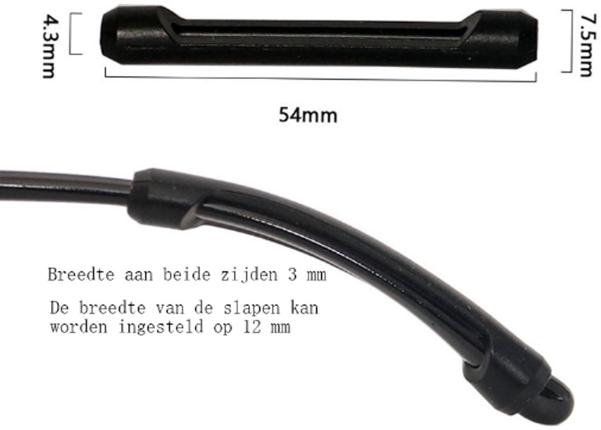 12 Pairs of Anti-Slip Ear Hooks - Glasses Temples - Anti-Slip Glasses Temples - Glasses Temples - Ear Covers - Glasses Cushions - Temple Protectors - Black and Transparent - Silicone - Anti-Slip - Glasses Accessories - 24 Pieces - V1188-NK-BOL-40 12 Pairs of Anti-Slip Ear Hooks - Glasses Temples - Anti-Slip Glasses Temples - Glasses Temples - Ear Covers - Glasses Cushions - Temple Protectors - Black and Transparent - Silicone - Anti-Slip - Glasses Accessories - 24 Pieces - Image 4