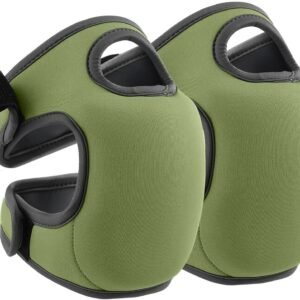 1. Double Garden Knee Braces - Extra Thick Knee Braces - Adjustable Knee Braces - Soft and Comfortable Memory Foam - Non-slip - Suitable for Outdoors and Gardens (Green)