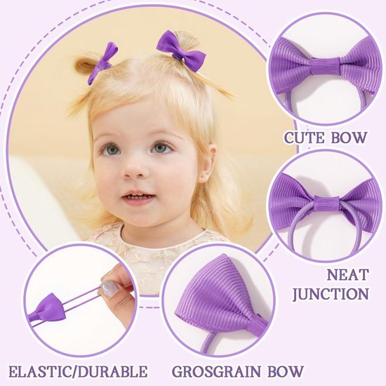 40-pack - Multicolor Baby Girl Hair Clips - Hair Elastics, Elastic Hair Bands - Ponytail Hair Elastics - Elastics - 40-pack (1 pack) - V1188-ZXY-131-590 40-pack - Multicolor Baby Girl Hair Clips - Hair Elastics, Elastic Hair Bands - Ponytail Hair Elastics - Elastics - 40-pack (1 pack) - Image 7