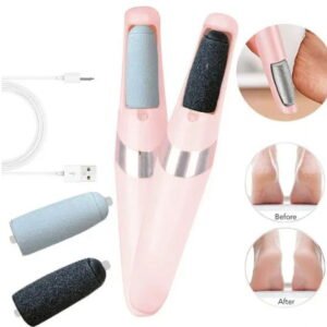 Electric Foot Callus Remover, Rechargeable Electronic Foot File, Waterproof Foot Scrubber File Pedicure Kit, Professional Pedicure Tools Feet Care for Dead Skin Women Men Pink