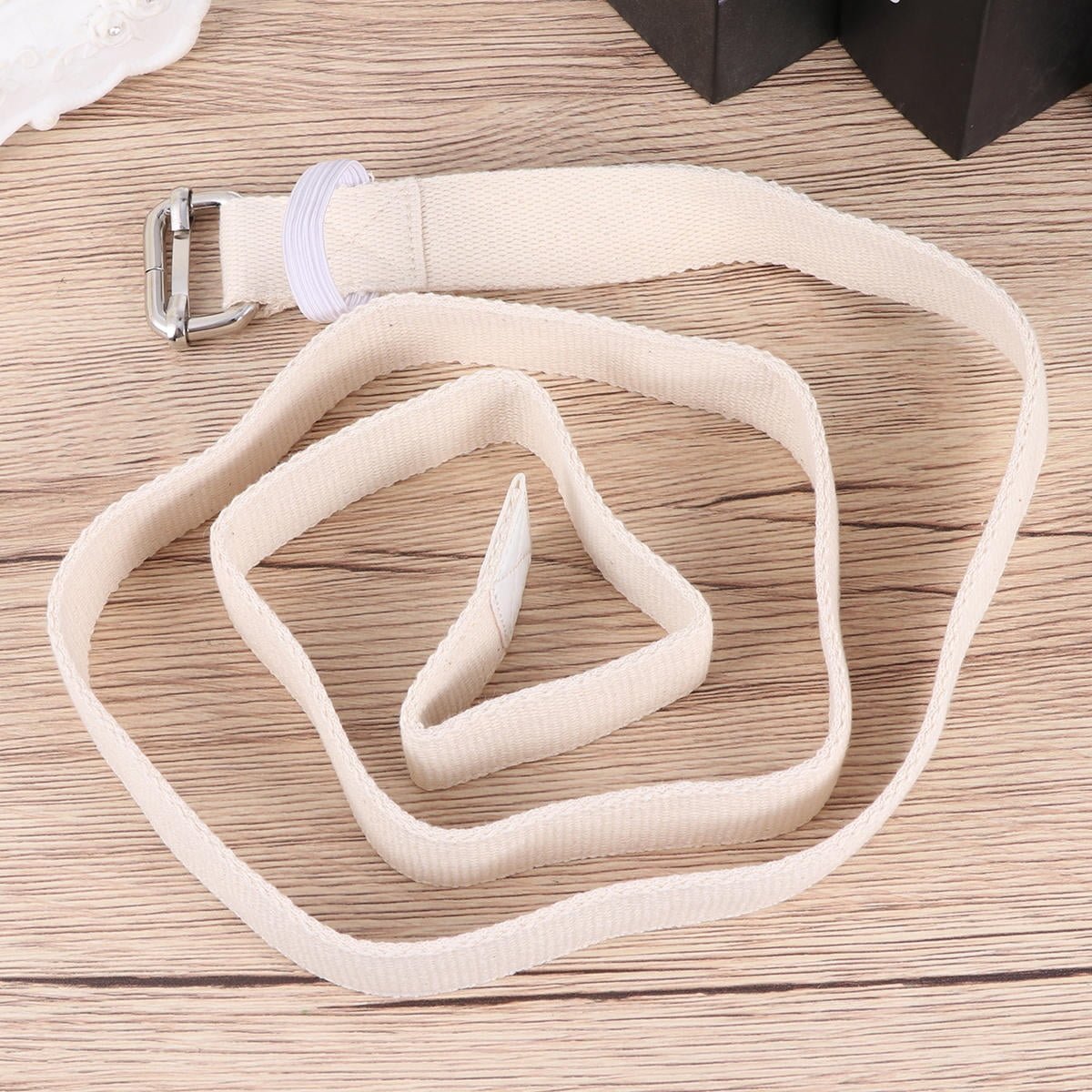 SWETRACE Stretch Straps 1Pc Portable Yoga Strap In White And Yellow For And Daily Exercise 47.2x1x0.1In - V1189-LWWAL-20260327-03630 SWETRACE Stretch Straps 1Pc Portable Yoga Strap In White And Yellow For And Daily Exercise 47.2x1x0.1In - Image 7