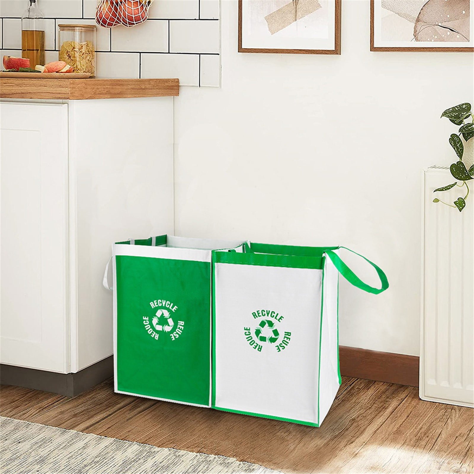 2 Pcs Separate Recycling Waste Bags,Recycle Waste Bag for Kitchen Home,Recycling Organizer,Reusable Recycling Bags,Indoor Recycling Trash Sorting Organizer,Reusable And Waterproof,(D,12x12x17 in) Gray - V1189-LWWAL-20260401-06751 2 Pcs Separate Recycling Waste Bags,Recycle Waste Bag for Kitchen Home,Recycling Organizer,Reusable Recycling Bags,Indoor Recycling Trash Sorting Organizer,Reusable And Waterproof,(D,12x12x17 in) Gray - Image 6