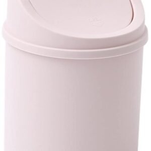 1-pack, pink, mini trash can, desk trash can, home office storage accessories