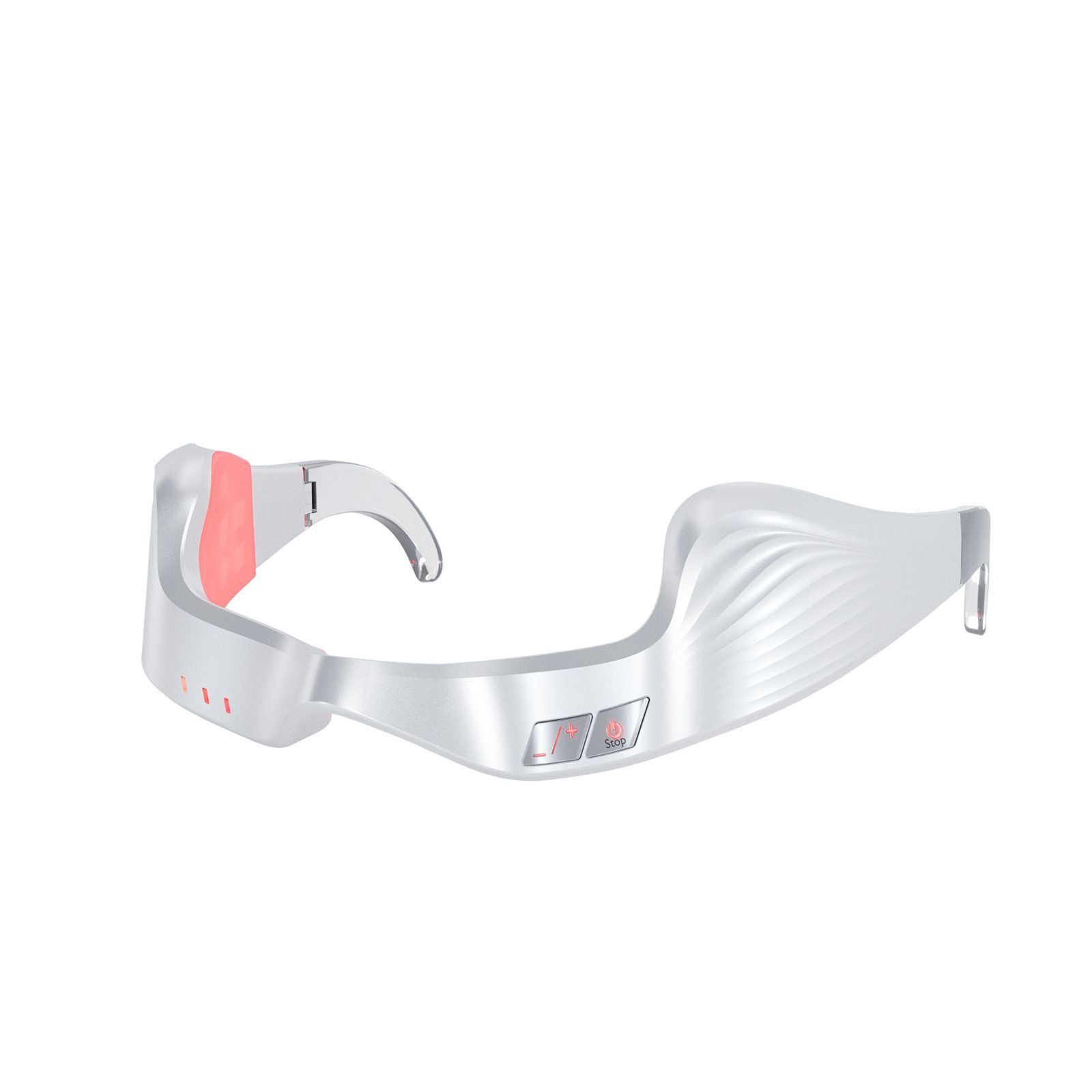 Red Light Eye Massager,Red Light Glasses,Under Eye Light Therapy Device,Red Light Beauty Device Eye Massage Light-Weight,Reducing Dark Circles,Puffiness,Wrinkles (Milky)