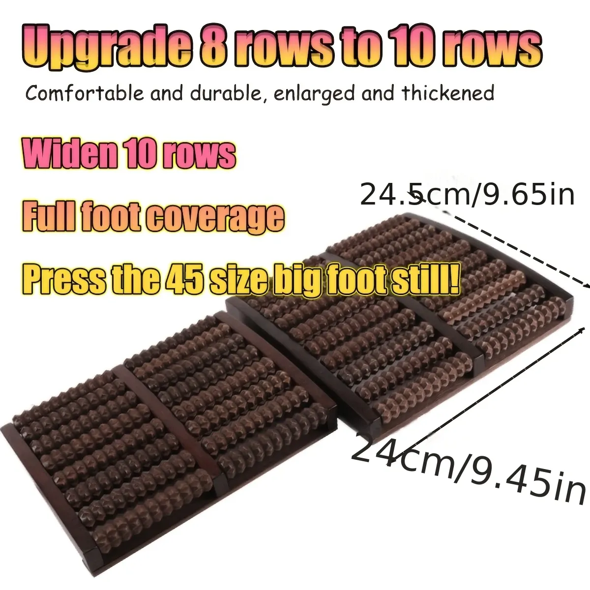 "Better Than Acupressure! The Solid Wood Foot Roller Families Love, Relieves Pain All Day Long" - V1232-ZBAMQSM001 "Better Than Acupressure! The Solid Wood Foot Roller Families Love, Relieves Pain All Day Long" - Image 5