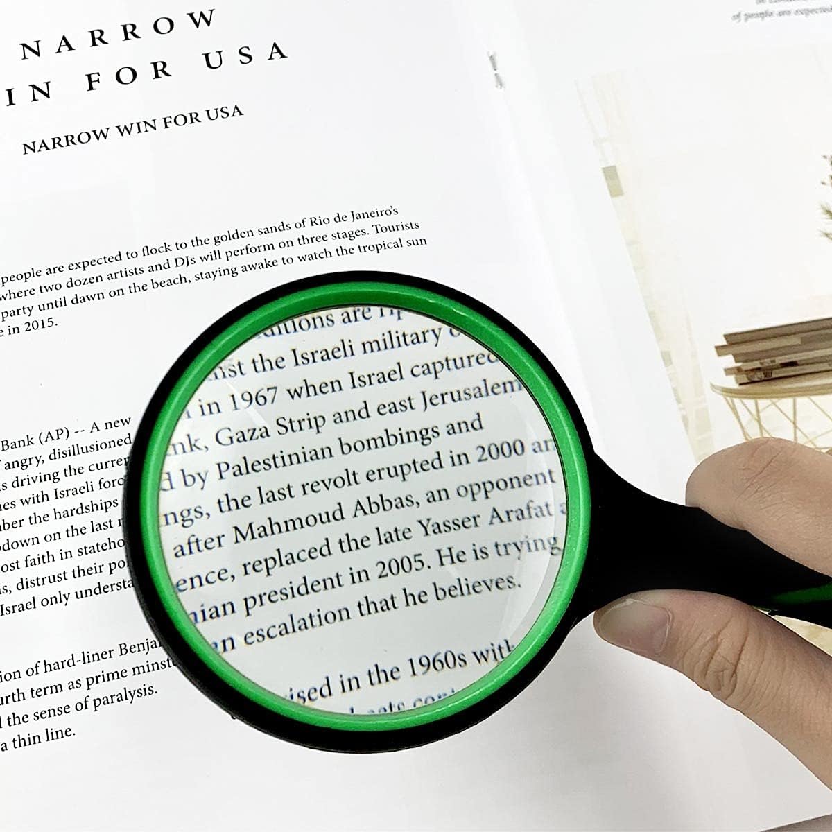 10X Shatterproof Magnifying Glass Large Handheld for Seniors Kids 75mm Lens with Non-Slip Rubber Handle Magnifier Reading Science Insect Hobby Observation - V1258-DP02-A-964 10X Shatterproof Magnifying Glass Large Handheld for Seniors Kids 75mm Lens with Non-Slip Rubber Handle Magnifier Reading Science Insect Hobby Observation - Image 3