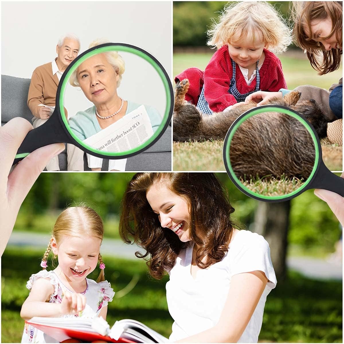 10X Shatterproof Magnifying Glass Large Handheld for Seniors Kids 75mm Lens with Non-Slip Rubber Handle Magnifier Reading Science Insect Hobby Observation - V1258-DP02-A-964 10X Shatterproof Magnifying Glass Large Handheld for Seniors Kids 75mm Lens with Non-Slip Rubber Handle Magnifier Reading Science Insect Hobby Observation - Image 4