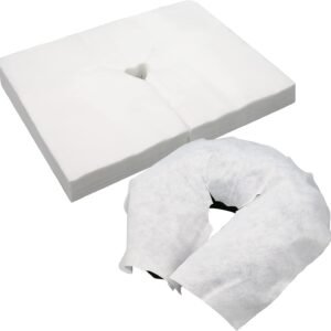 100PCS Upgrade Disposable Face Cradle Covers, Medical-Grade, Ultra Soft, Luxurious, Non-Sticking Massage Face Covers, Large Disposable Headrest Covers for Massage Tables and Massage Chairs