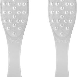 2 Pcs Foot Scraper Pedicure Metal Foot File Callus Remover for Feet Double Sided Foot Exfoliator Tool Set Foot Scrubber Professional Foot Rasp Scrubber for Wet Dry Skin Heel(Silver)