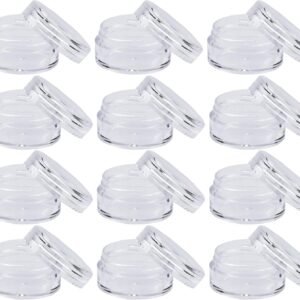 12 travel cosmetic jars, 5 ml cream, make-up monsters, containers with lids for women, glitter nail art, storage bottles