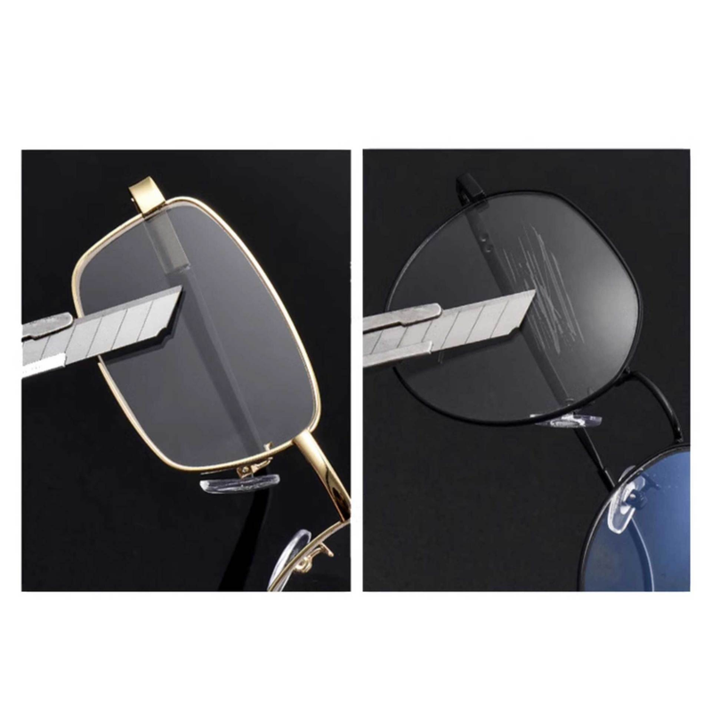 +3.00 Diopter Metal Portable Foldable Anti-Blue Light Reading Glasses, Lightweight Compact Readers for Seniors - Silver - V1265-AU-296-YIN-3-0D +3.00 Diopter Metal Portable Foldable Anti-Blue Light Reading Glasses, Lightweight Compact Readers for Seniors - Silver - Image 2