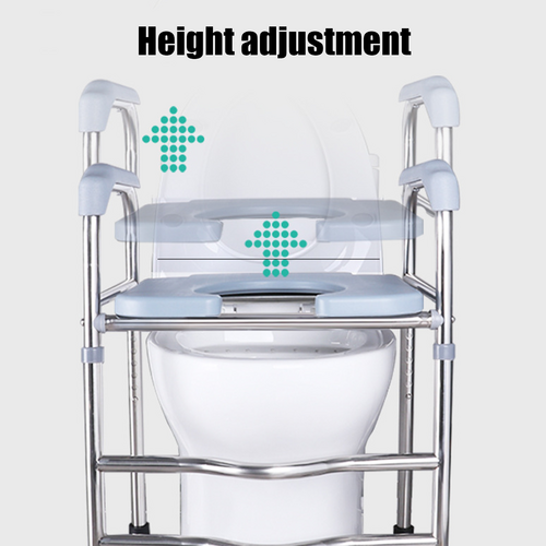 Upgrade 64-74cm Raised Toilet Seat Riser w/ Arms For Elderly Handicap Bathroom - V201-GBA6474SI8AU Upgrade 64-74cm Raised Toilet Seat Riser w/ Arms For Elderly Handicap Bathroom - Image 5