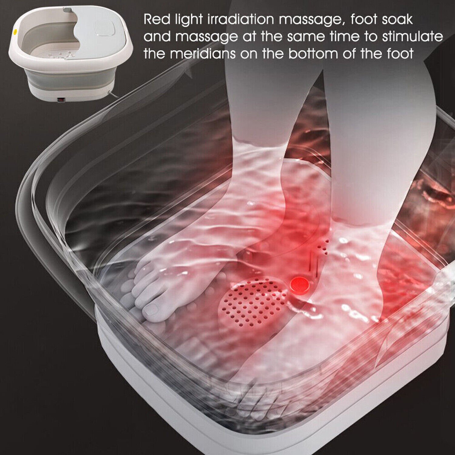 Electric Foot Spa Massager Footbath Pedicure Heat Soak Home Bath Tub Massage - V201-QUEW13727524 Electric Foot Spa Massager Footbath Pedicure Heat Soak Home Bath Tub Massage - Image 12