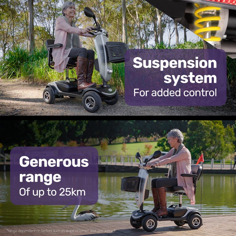 EQUIPMED Mobility Scooter Electric Motorized Ride On E-Scooter for Elderly Older Adult Handicap Aid - V219-AGCMSCEMQA3SL EQUIPMED Mobility Scooter Electric Motorized Ride On E-Scooter for Elderly Older Adult Handicap Aid - Image 8