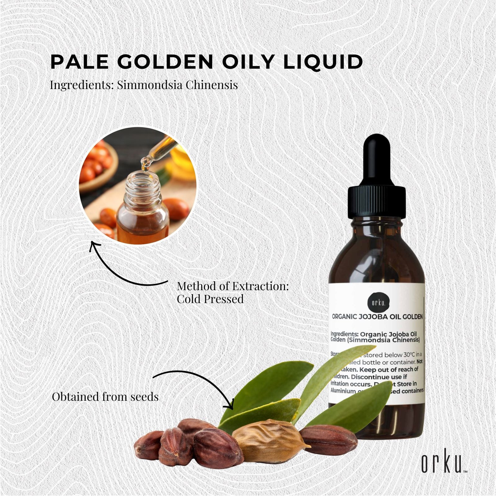 25ml Organic Jojoba Oil - Golden Pure Cold Pressed Seed For Hair Skin Nails - V238-SUPDZ-40229591973968 25ml Organic Jojoba Oil - Golden Pure Cold Pressed Seed For Hair Skin Nails - Image 5